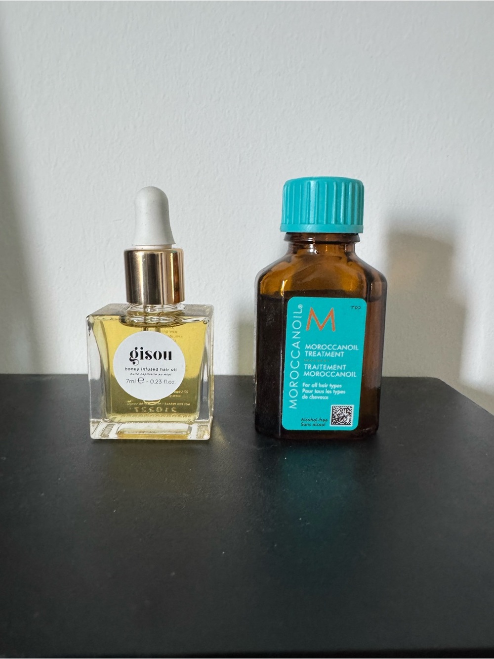 gisou & moroccanoil - travel size hair oils